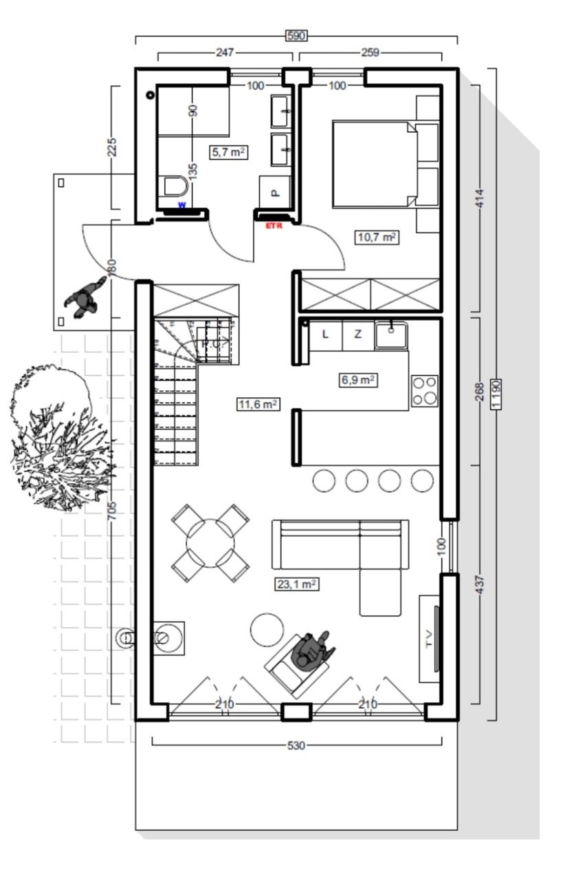 Schmuckes Wohnhaus mit Panoramablick