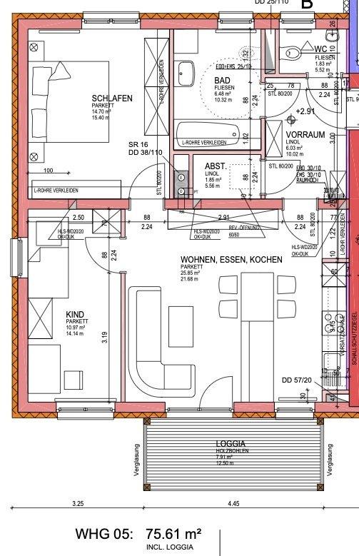 Großzügige 3 Zimmerwohnung in 4924 Waldzell